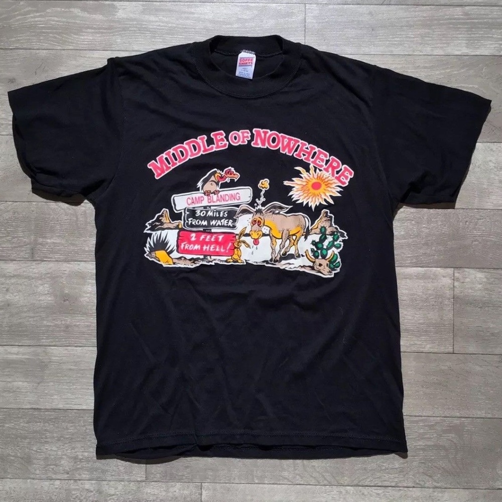 Vintage 80s Camp Blending Middle Of Nowhere Tshirt